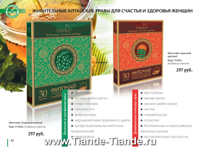 Каталог Tiande 2012